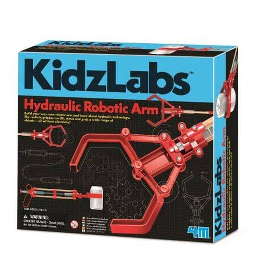 Braccio robotico idraulico Kidzlabs, 5 anni+, 4M