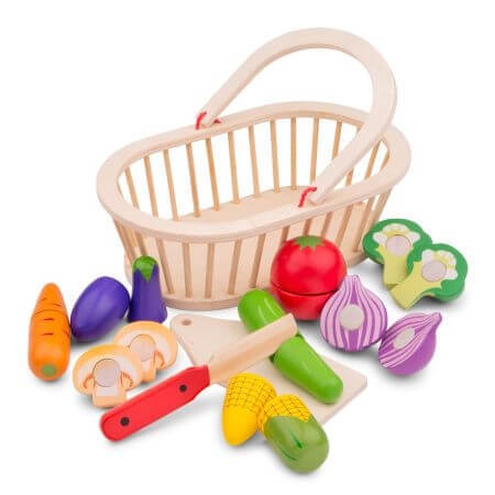 Cesta de verduras, +2 años, New Classic Toys