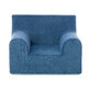 Sill&#243;n infantil de terciopelo, Azul, Twindeco