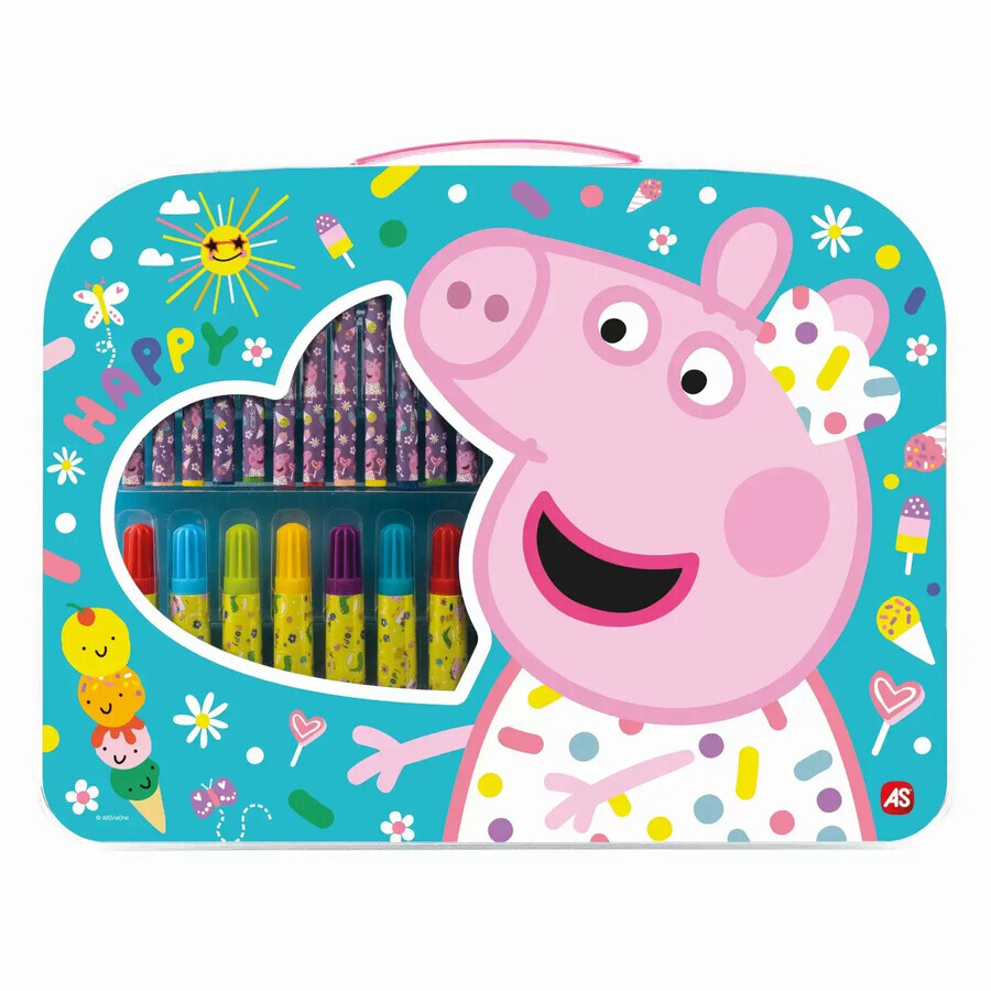 Art Case Peppa kit de dessin, +3 ans, Art Greco