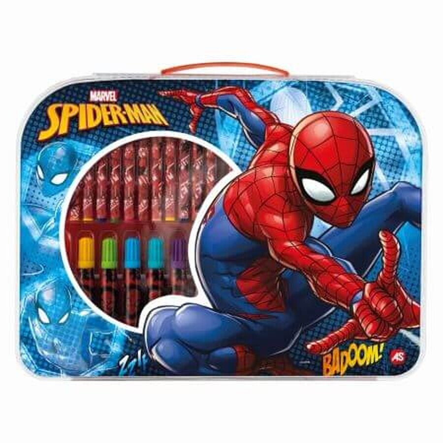 Art Case Kit de dibujo Spiderman, +3 años, Art Greco