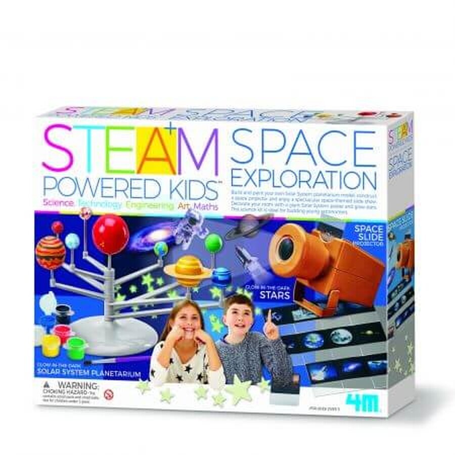 Steam Kids Kit de Ciencia de Exploración Espacial, 5 años+, 4M