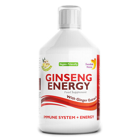 Ginseng Energie 2000Mg Vloeibaar, 500ml, Zweeds Nutra