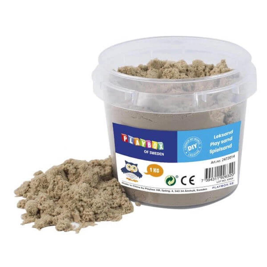 Arena cinética Natur Play Sand, +3 años, 1 kg, Playbox
