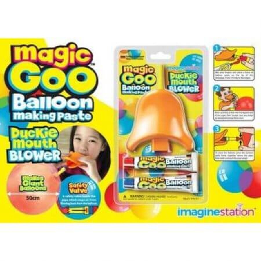 Pasta para inflar globos Magic Goo Duck Hammer, 5+ años, 4M