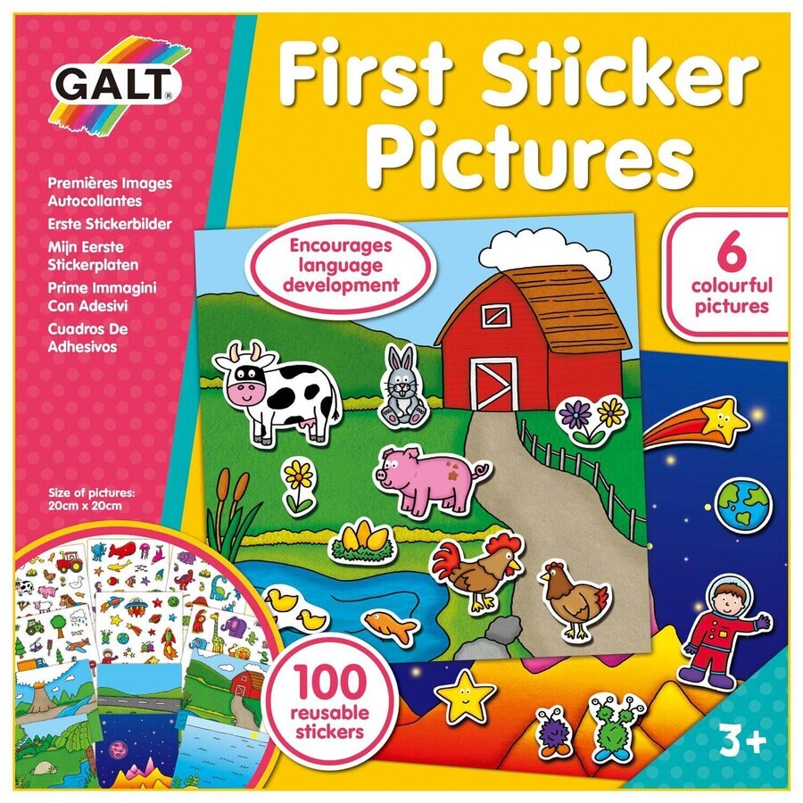 Mi primer juego de stikers, + 3 años, Galt