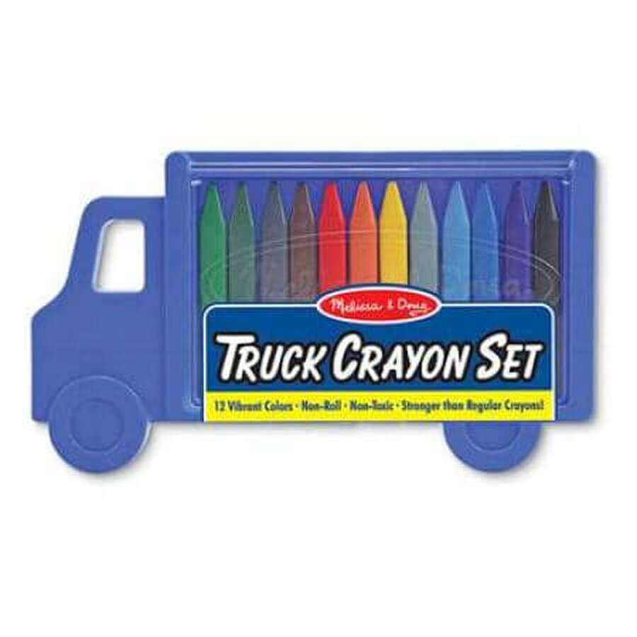 Set de 12 lápices de colores triangulares Truck, Melissa&amp;Doug