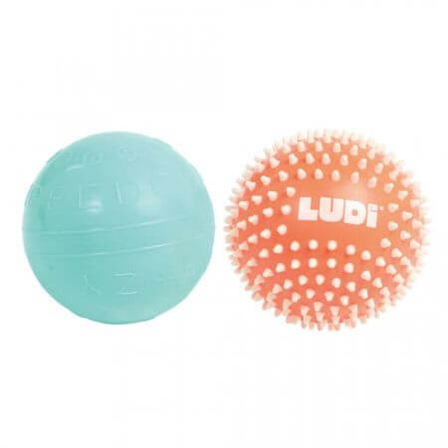 Set de 2 pelotas sensoriales, +6 meses, Ludi