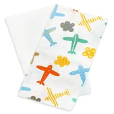2er-Set Musselin-Babydecken, 75x75 cm, für Jungen, Tuxi Brands