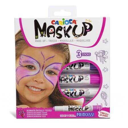 Set de 3 couleurs de cuir Princess, Maskup, Carioca