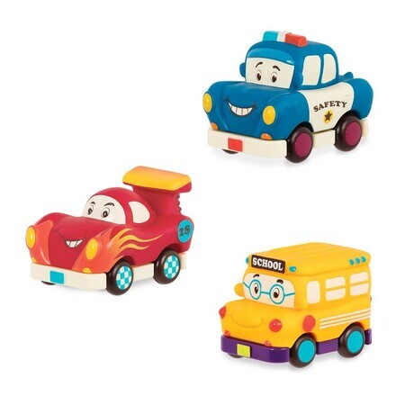 Set de 3 mini coches, Btoys