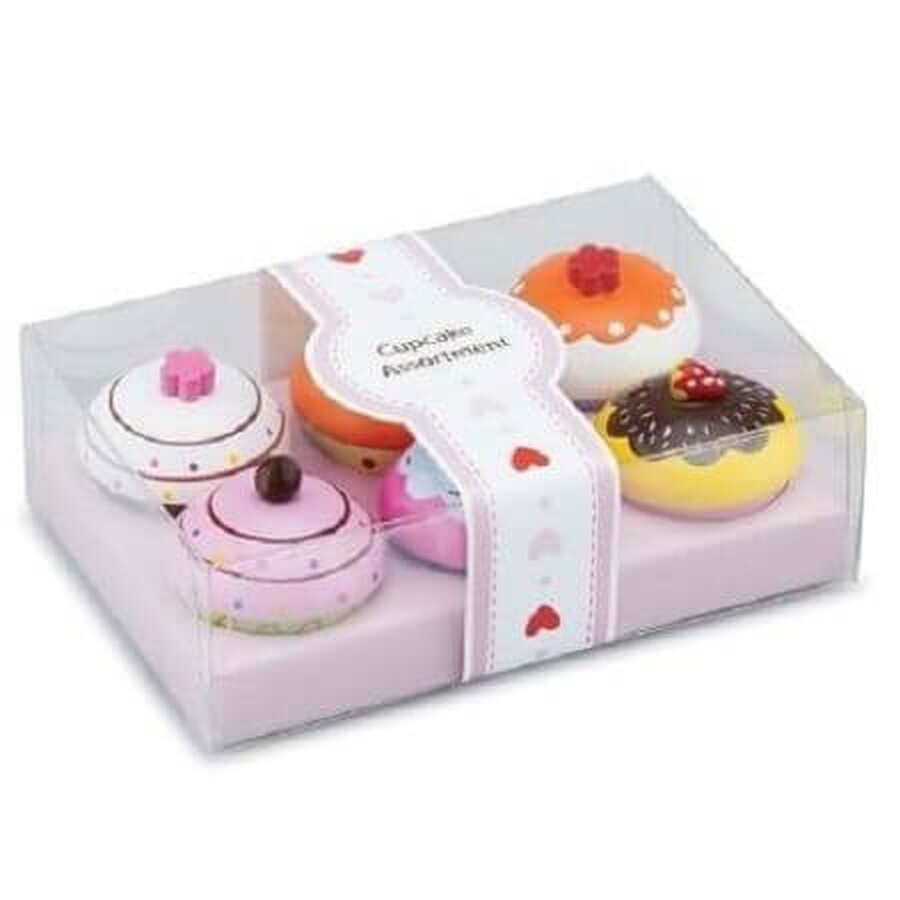 Set di 6 muffin in scatola fantasia