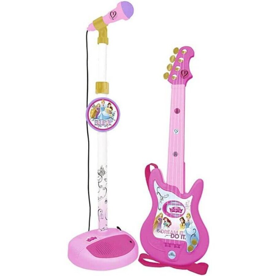 Juego de guitarra con micrófono Princesas Disney, +3 años, Reig