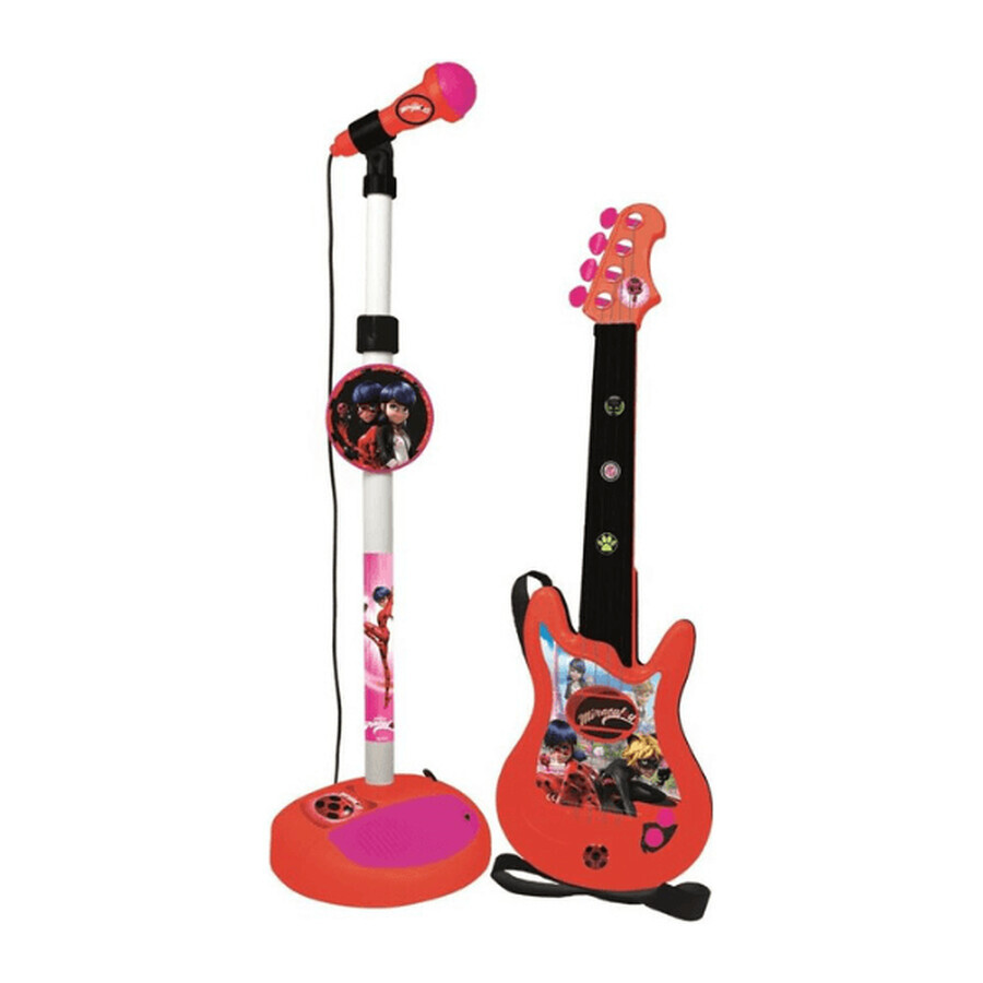 Set de guitarra y micrófono Miraculous, 3-9 años, Reig