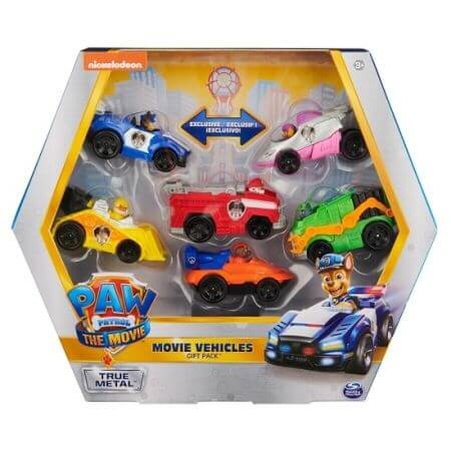 Set de 6 coches de la Patrulla Canina, +3 años, Nickelodeon