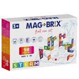 Juego de circuito de bolas magnéticas Magbrix, 3 años+, 98 piezas, Magblox