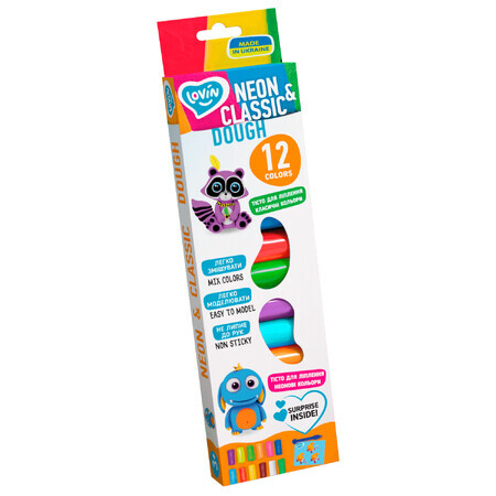 Set plastilina Classic Lovin'Do, +3 años, 12 Colores, Okto