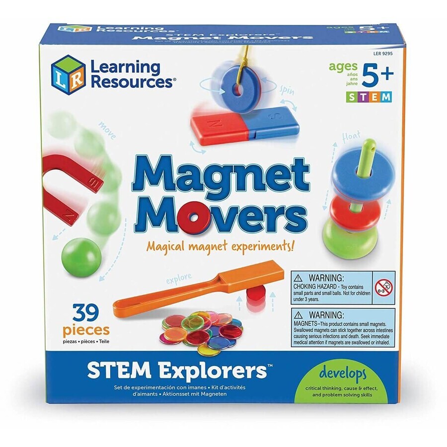 Set de magie à vapeur avec aimants, +5 ans, 39 pièces, Learning Resources