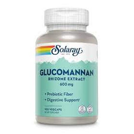 Glucomannan 600 mg Solaray, 100 Kapseln, Secom