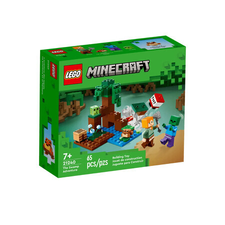 Lego Minecraft Aventura en el pantano, 7 años+, 21240, Lego