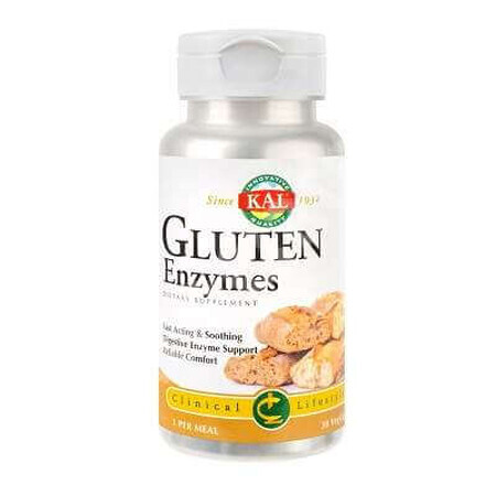 Gluten Enzimas Kal, 30 cápsulas, Secom