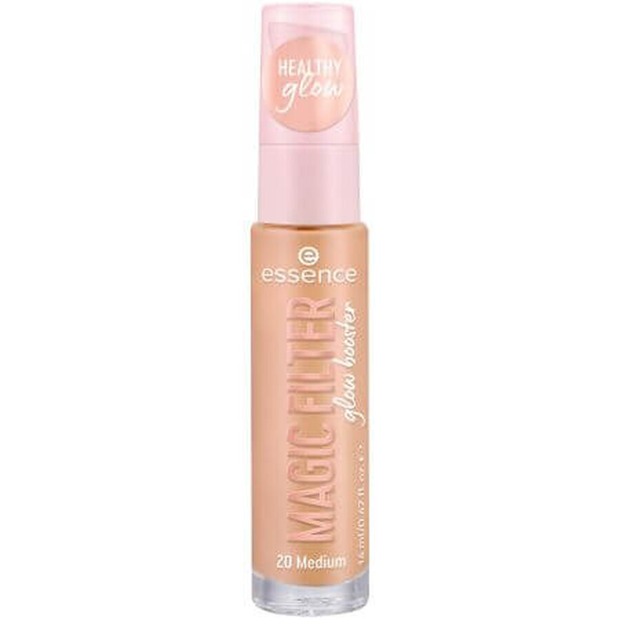 Base de maquillaje con color Glow Booster Magic Filter, 20 - Medio, 14 ml, Essence