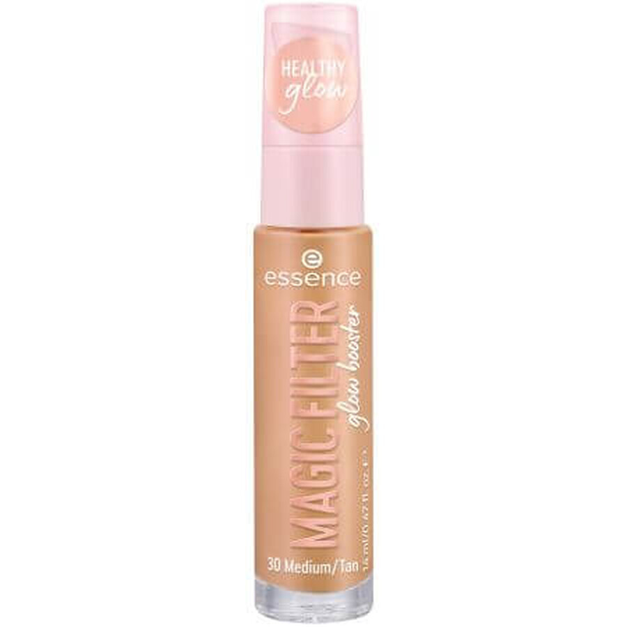 Base de maquillaje con color Glow Booster Magic Filter, 30 - Medio/bronceado, 14 ml, Essence