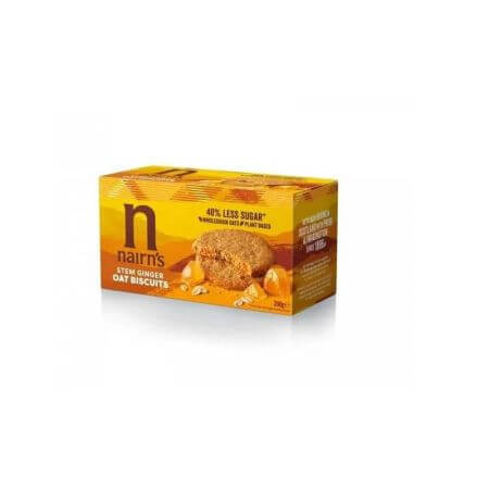 Galletas integrales de avena con jengibre, 200 g, Nairn's