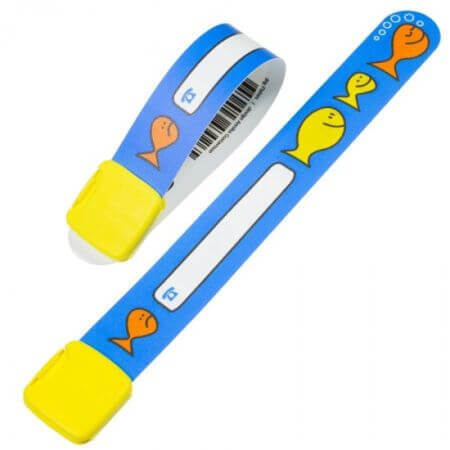 Pulsera de identificación para niños, Pez, 1 pieza, Infoband