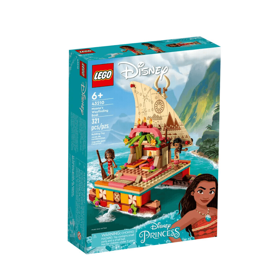 Catamarán Polinesio de Moana Lego Disney, 6 años+, 43210, Lego