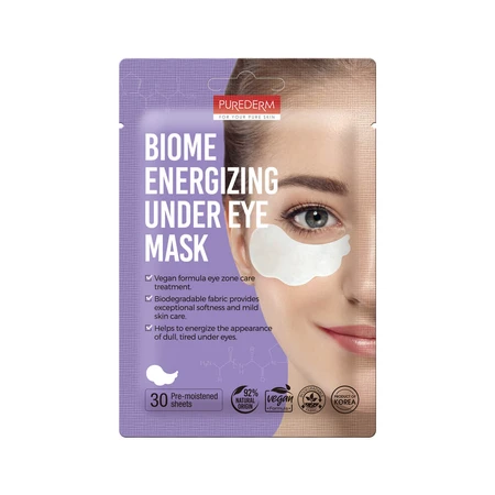 Masca energizanta pentru zona ochilor Biome, 30 bucati/ 30g, Purederm