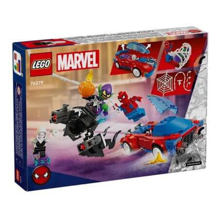 Coche de carreras Spider-Man y Venom Duende Verde, 7 años+, 76279, Lego Marvel