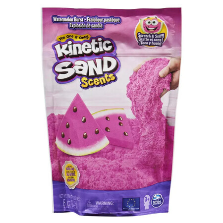 Kinetic Sand para modelar el sabor a melón, 227 g, Kinetic Sand