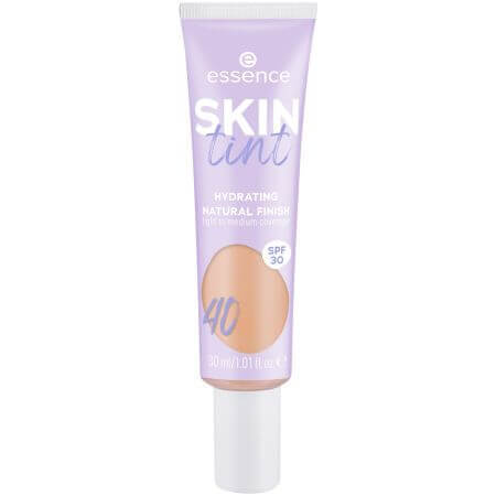 Nuantator pentru piele Skin Tint, Hydrating Natural Finish 40, 30 ml, Essence