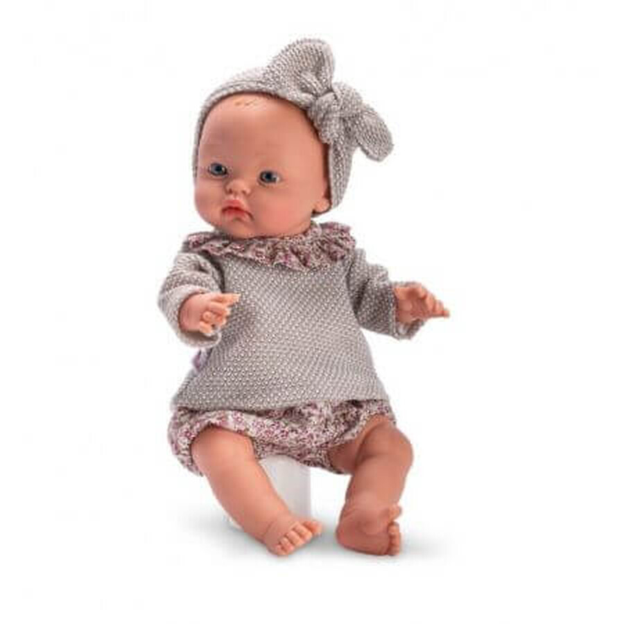 Alex Baby Doll avec pulls gris, +3 ans, 36 cm, Asivil