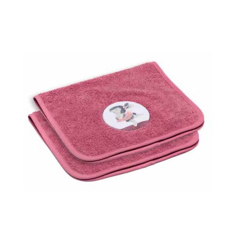 Lot de 2 serviettes brodées Berry, 30*50cm, Fillikid