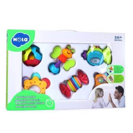 Set de 6 divertidos juguetes para bebés, Hola