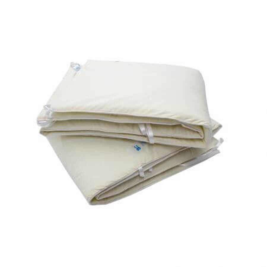 Set aparatori laterale pentru patut Ivory, 210 x 35 cm, Baltic Bebe