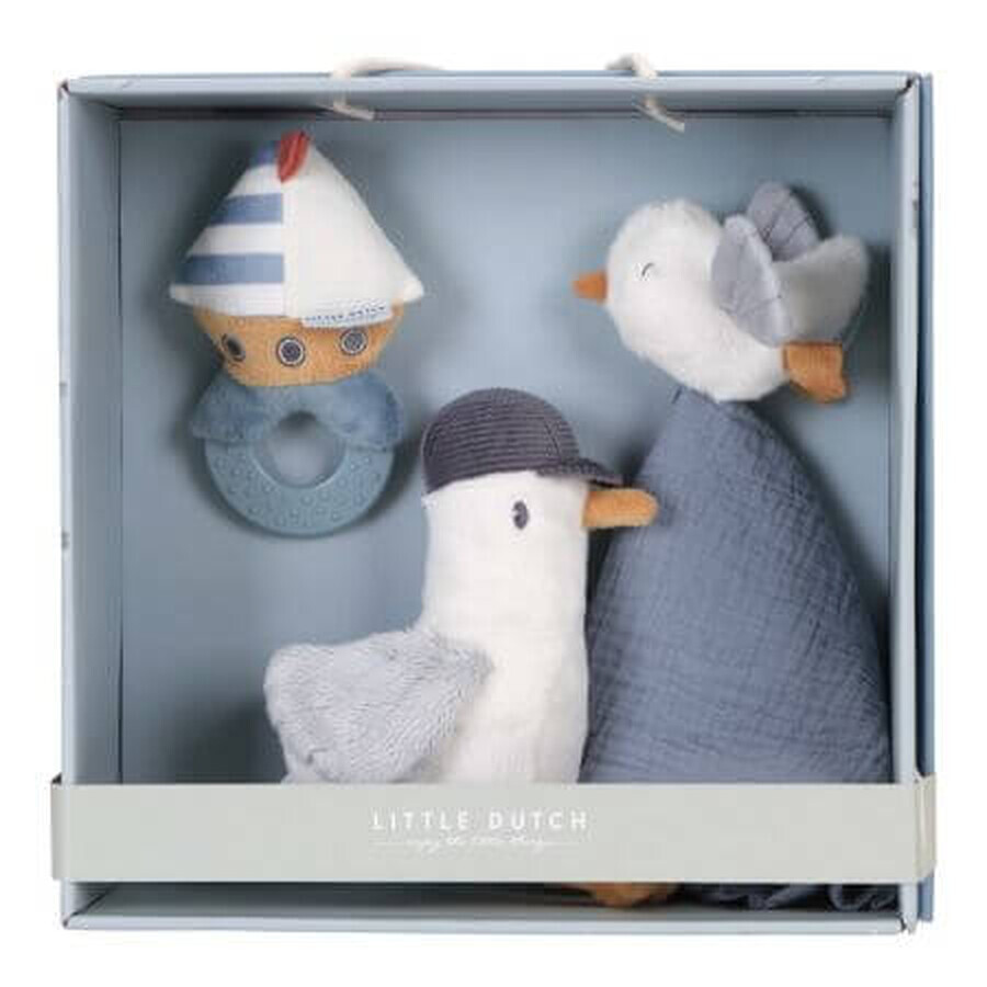 Coffret cadeau bébé Sailors Bay 3 jouets, +0 mois, Little Dutch