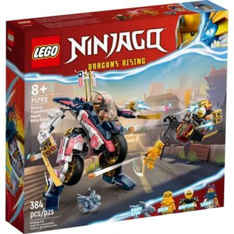 Lego Ninjago Set de Creación de Bicicleta Veloz Robot Transformer para Hermanas, +8 años, 71792, Lego