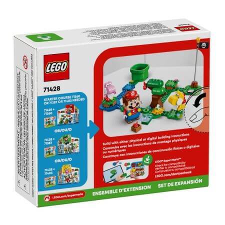 Set di espansione della foresta meravigliosa dell'uovo di Yoshi, 6 anni+, 71428, Lego Super Mario