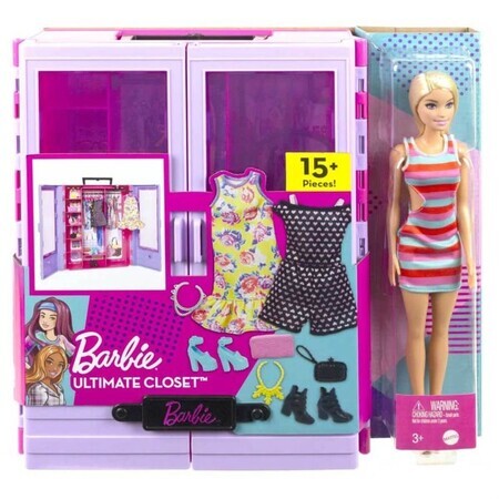 Barbie garderobe en poppenset, Barbie