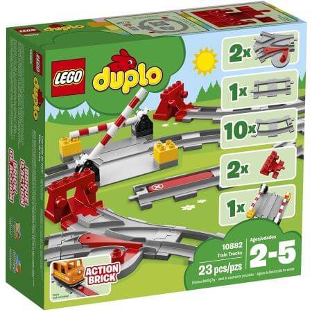 Vía de tren Lego Duplo, +2 años, 10882, Lego