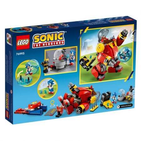 Sonic vs Dr. Eggman's Death Egg Robot Lego Sonic, 8 años +, 76993, Lego