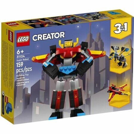 Super Robot 3 en 1 Lego Creator, +6 años, 31124, Lego