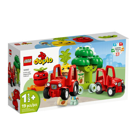 Lego Duplo Tractor de frutas y verduras, 2 años+, 10982, Lego