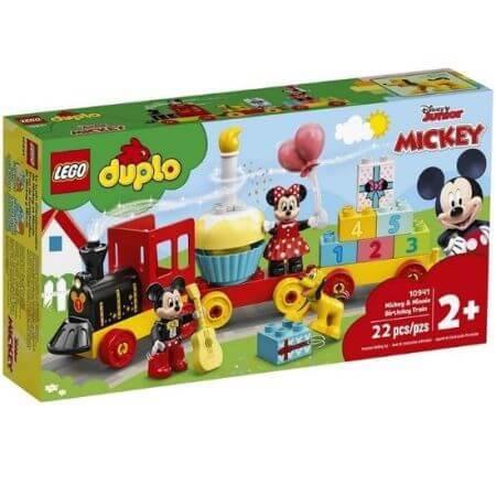 Tren de cumpleaños Mickey y Minnie Lego Duplo, +2 años, 10941, Lego