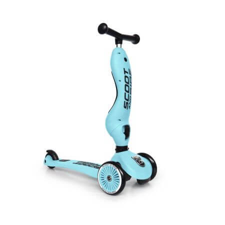 Highwaykik 1 2-en-1 Scooter convertible pour enfants, Blueberry, Scoot & Ride