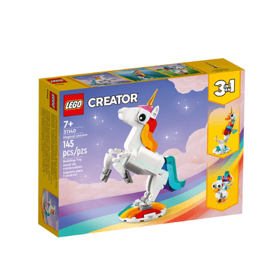 Lego Creator unicornio mágico, 7 años+, 31140, Lego