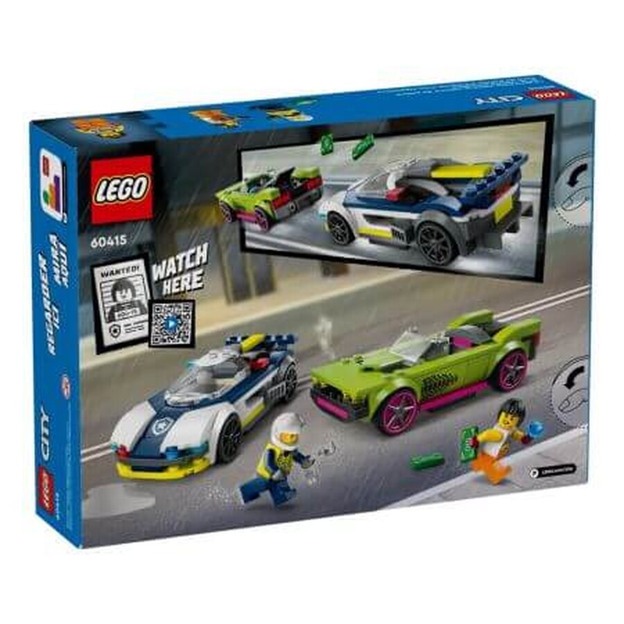 Voiture de police et voiture puissante, +6 ans, 60415, Lego City